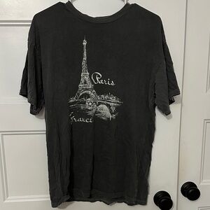 Eiffel Tower Graphic Women's Tee - Black